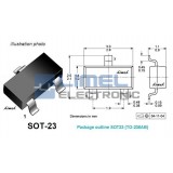 BCX17 PNP SOT23-SMD T1